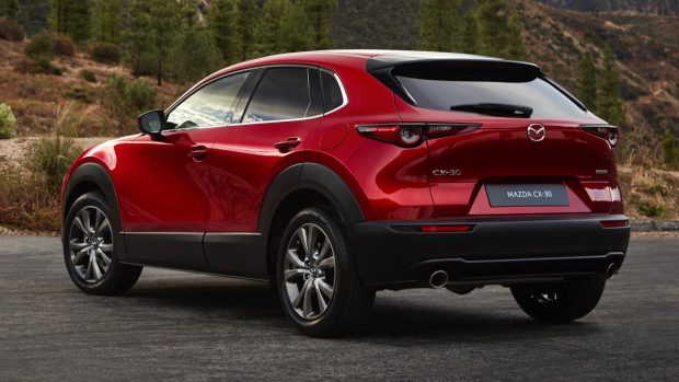 2020 Mazda CX-30 Soul Red Crystal Rear Quarter