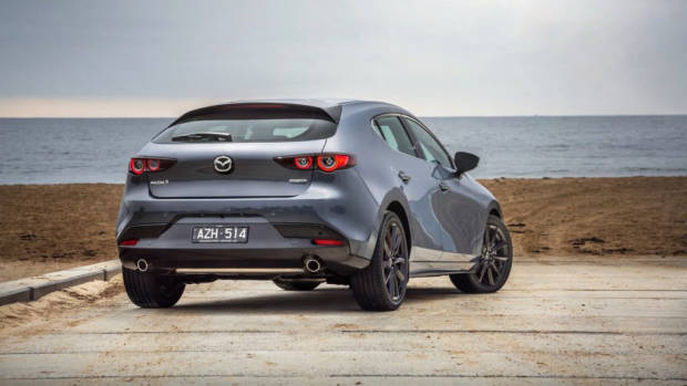 2019 Mazda 3 hatch Polymetal Grey rear