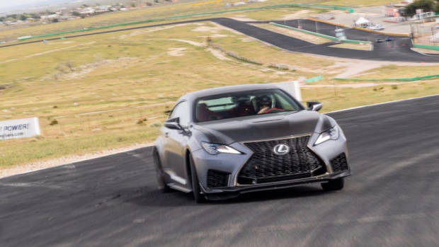 Lexus RC F Track Edition 2020 slide Tom Baker