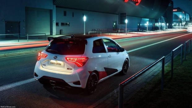 Toyota Yaris GRMN white rear