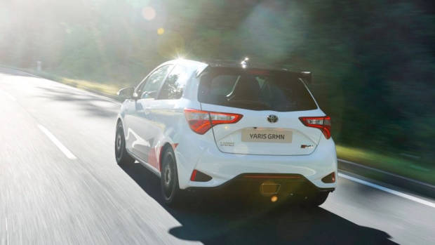 Toyota Yaris GRMN white rear