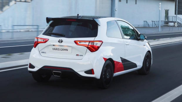 Toyota Yaris GRMN white rear