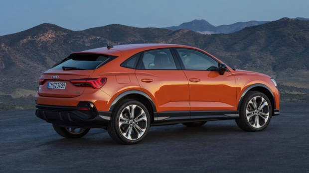 2020 Audi Q3 Sportback rear end orange