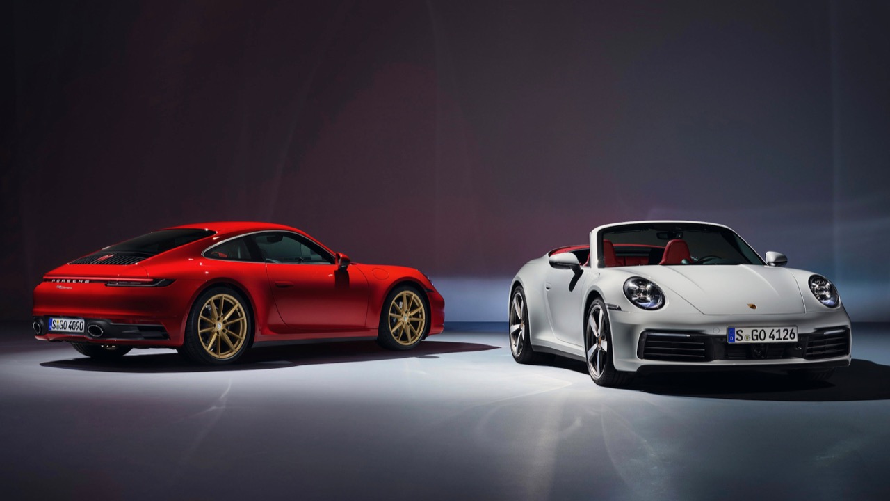 2020 Porsche 911 Carrera cabriolet and coupe