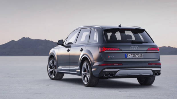 2020 Audi SQ7 TDI rear end grey