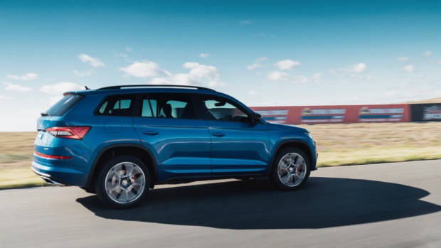 2019 Skoda Kodiaq RS review blue
