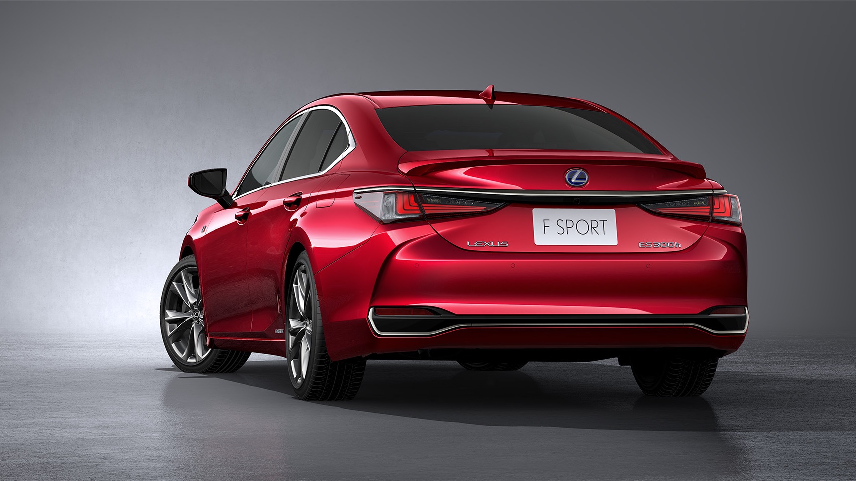 2020 Lexus ES F Sport red rear end