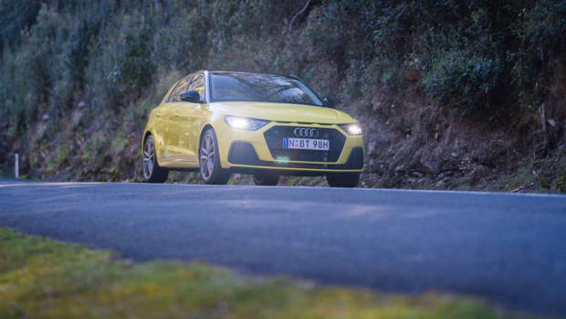 2020 Audi A1 review yellow driving