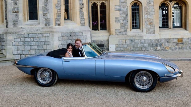 Electric Jaguar E Type Royal Wedding