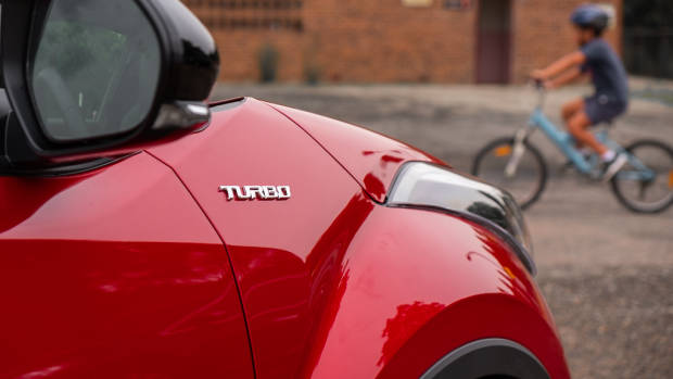 Toyota C-HR turbo badge