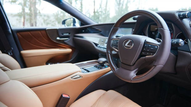 Lexus LS 500 Inspiration Series review leather