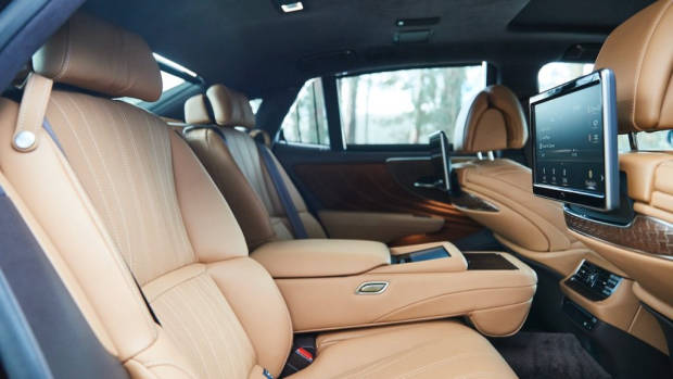 Lexus LS 500 Inspiration Series review rear seat