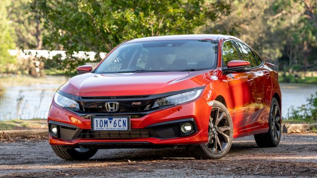 2020 Honda Civic sedan orange design