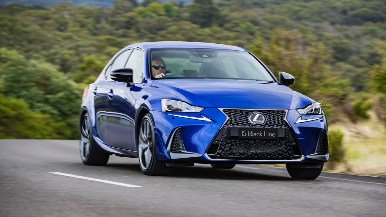 2020 Lexus IS Black Line driving