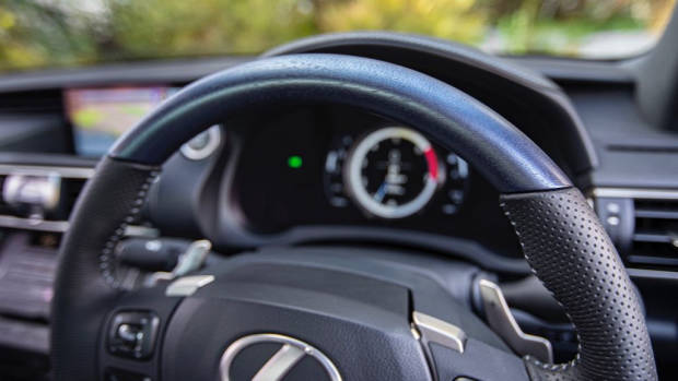 2020 Lexus IS blue woodgrain