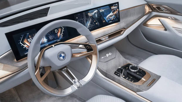 BMW i4 2021 EV concept interior