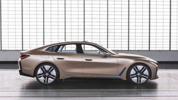 BMW i4 2021 EV concept profile