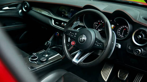 Alfa Romeo Stelvio Quadrifoglio review 2020 interior