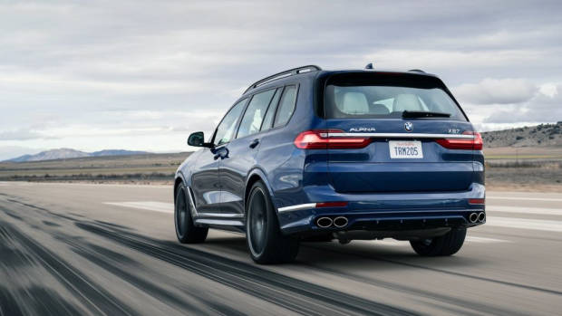 Alpina XB7 reveal blue rear