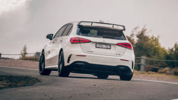Mercedes-AMG A35 hatch review cornering