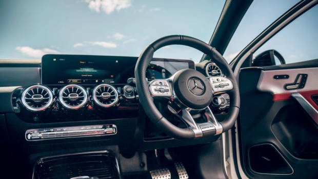 Mercedes-AMG A35 hatch review dashboard