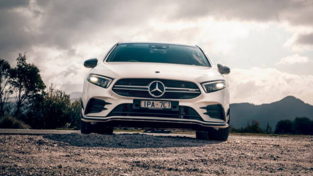 Mercedes-AMG A35 hatch review front end