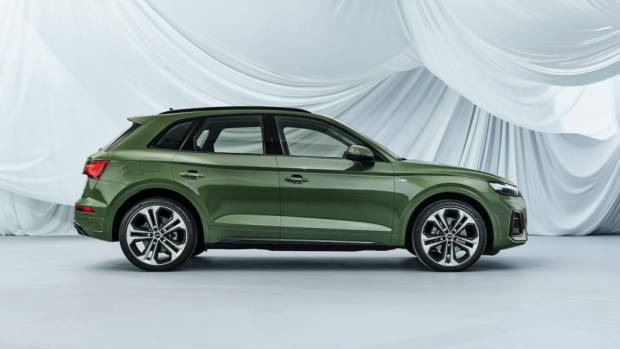 2021 Audi Q5 facelift green profile
