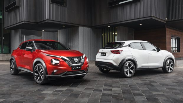 Nissan Juke red and white 2020