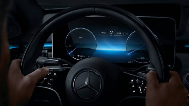 2021 S-Class MBUX Driver's display
