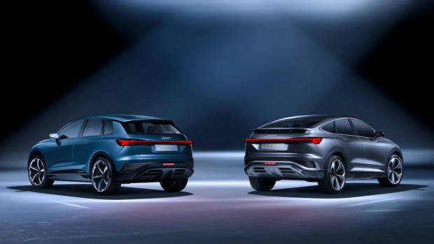 Audi Q4 Sportback e-tron concept pair