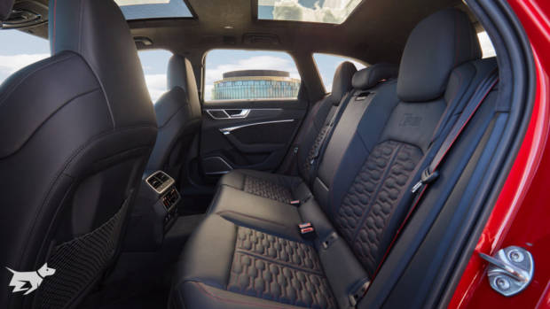 2020 Audi RS6 Avant back seat space