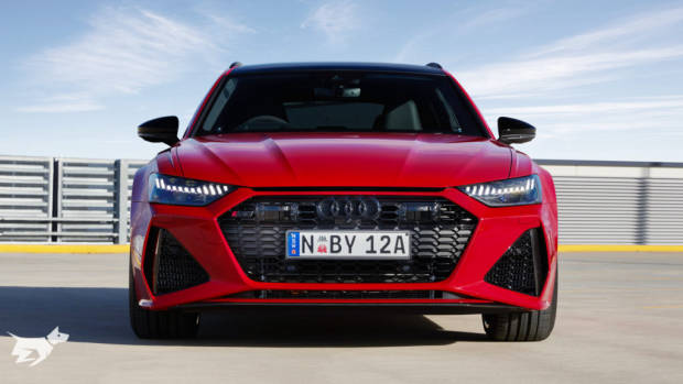 2020 Audi RS6 Avant in Tango Red full front end