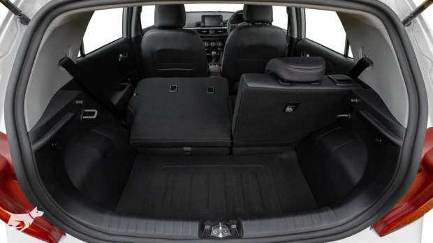 Boot space in the Kia Picanto