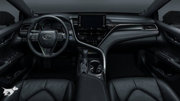 2021 Toyota Camry interior with larger nine inch touchscreen