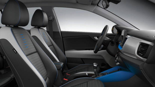 2020 Kia Stonic Blue interior