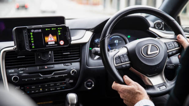 2020 Lexus connected Safety interior