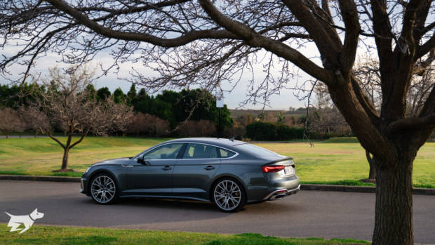 Audi A5 Sportback 2021 in grey metallic