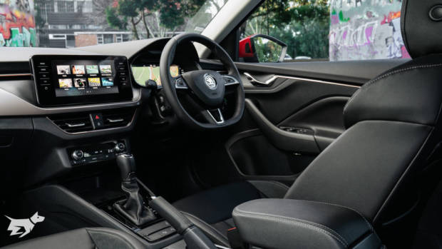 Skoda Kamiq 2021 front interior and dashboard