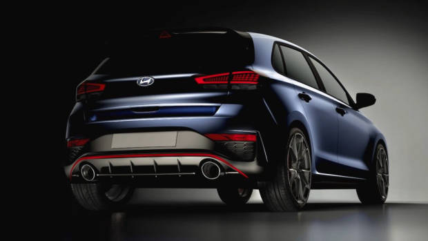 2021 Hyundai i30 N teaser rear 3/4