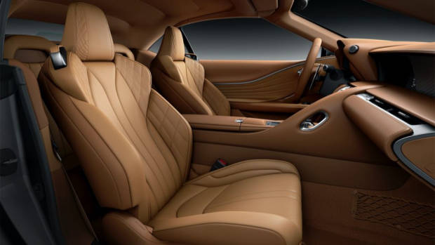 2021 Lexus LC 500 Convertible Ochre interior