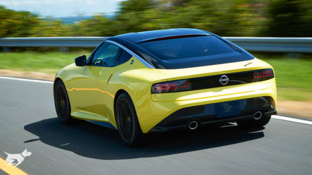 Rear end driving 2021 Nissan Z Proto