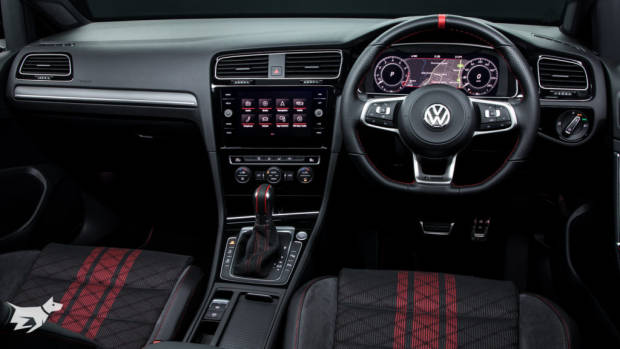 Interior of the Volkswagen Golf GTI TCR