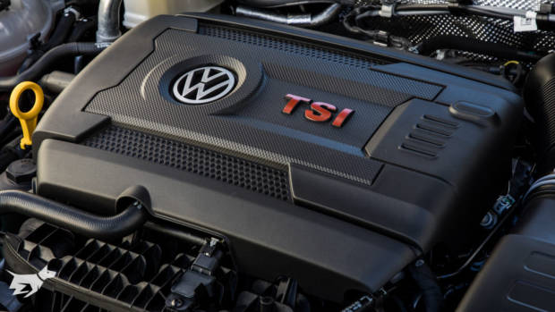 A Volkswagen EA888 engine in a Golf GTI TCR