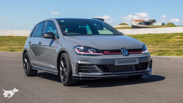 Volkswagen Golf GTI TCR in Pure Grey on track