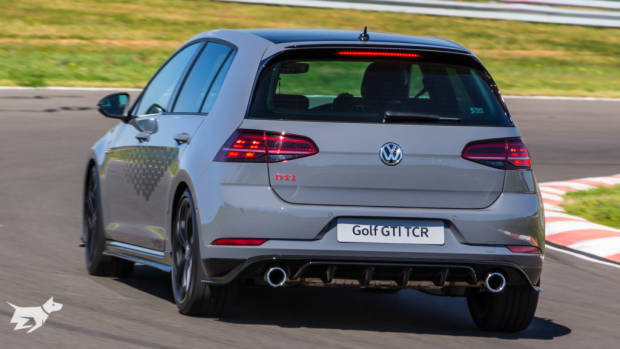 Volkswagen Golf GTI TCR in Pure Grey on track