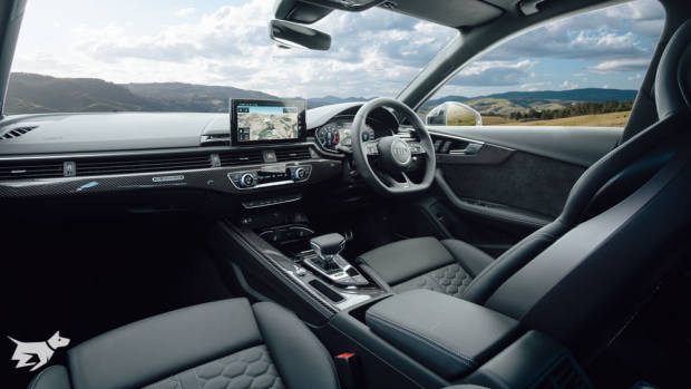 Interior of the 2021 Audi RS4 Avant