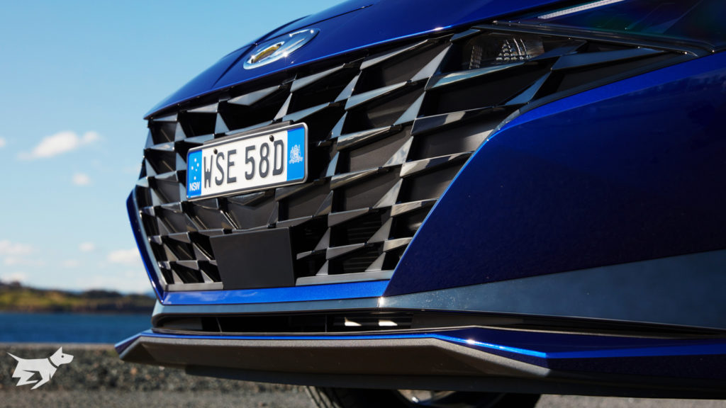 Grille on the 2021 Hyundai i30 Sedan