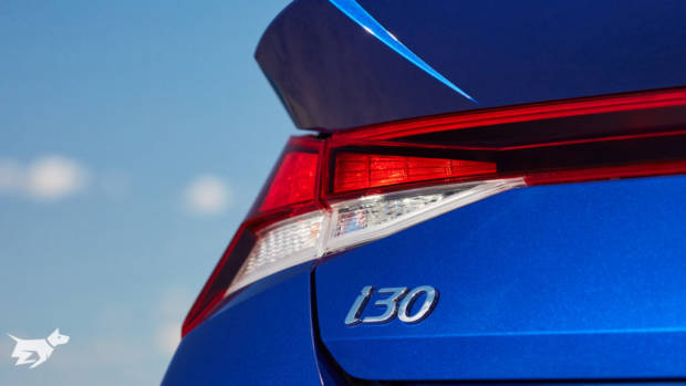 Deck badging on the 2021 Hyundai i30 Sedan