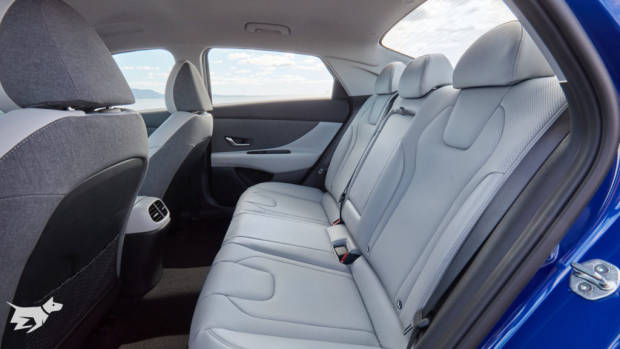 Back seat space in the 2021 Hyundai i30 Sedan