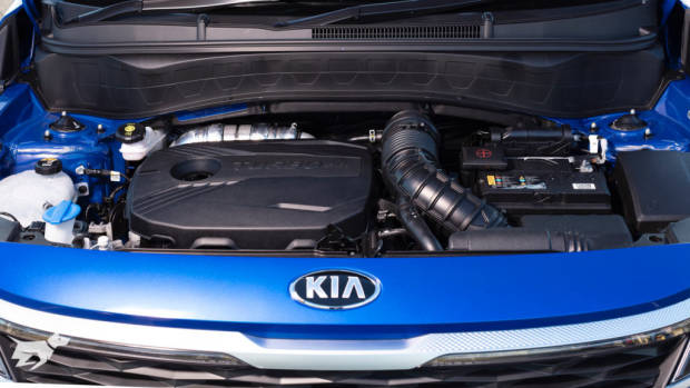 The 2020 Kia Seltos GT-Line's 1.6-litre turbo engine